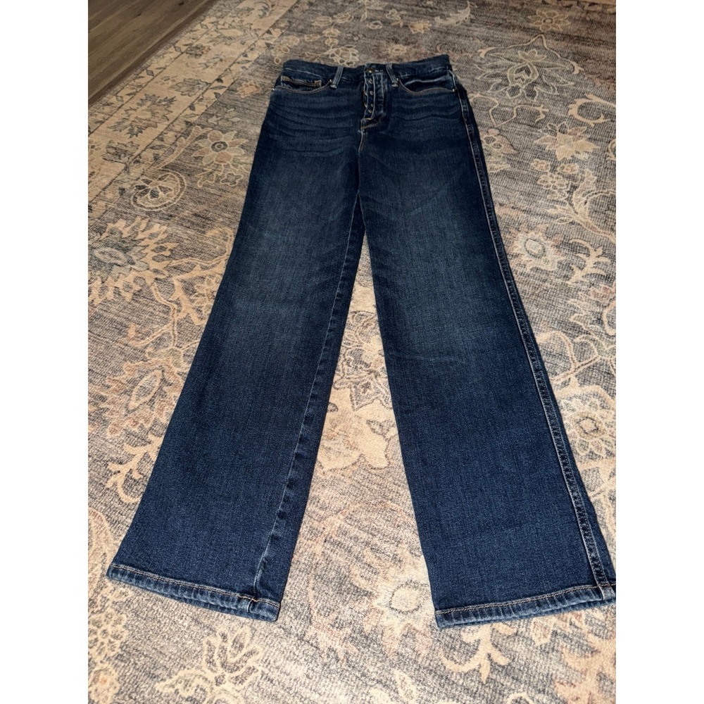 Good American Good Curve Straight Leg Jeans Indigo